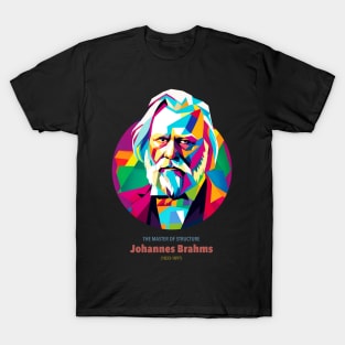 Johannes Brahms in WPAP T-Shirt